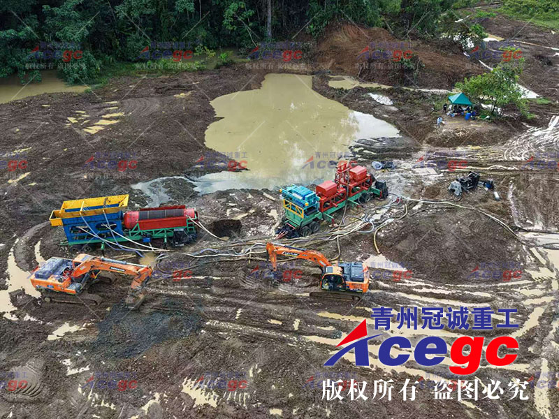 哥伦比亚沙金设备