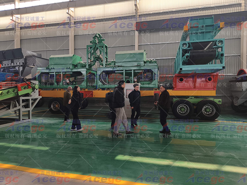 印尼客户实地考察沙金设备厂家