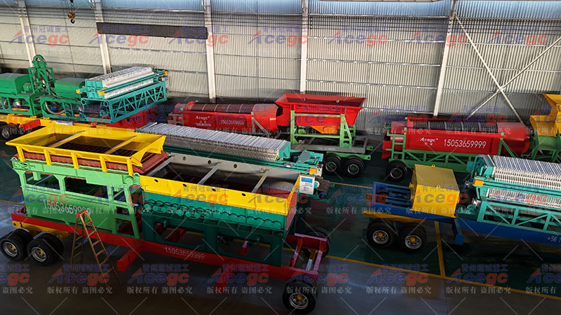 带筛选清洗移动沙金设备